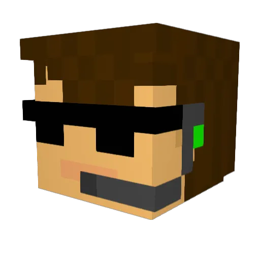 Alvin1234571 Minecraft avatar head, 3D render