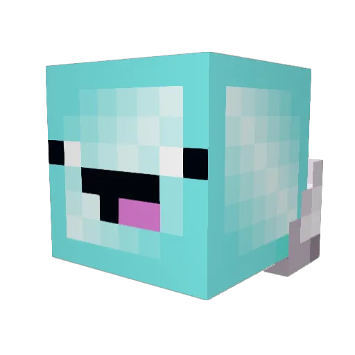 Alvin31 Minecraft avatar head, 3D render