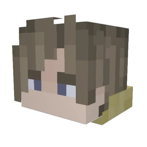 AlvinDraper Minecraft avatar head, 3D render