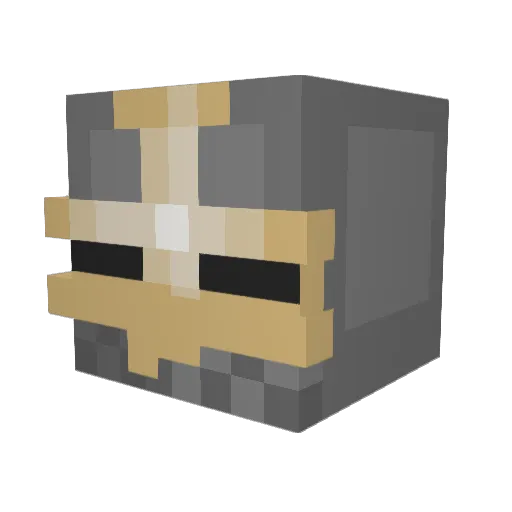 Alvine098 Minecraft avatar head, 3D render