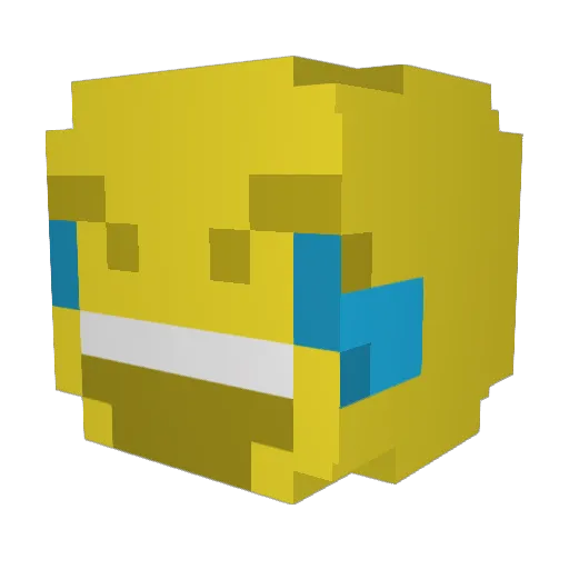 Alvinmeme Minecraft avatar head, 3D render