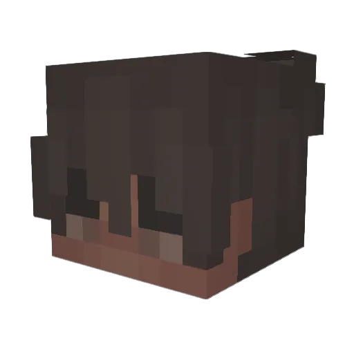 Alvinpalmy Minecraft avatar head, 3D render