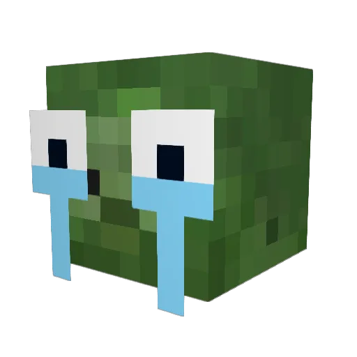 Alvintam Minecraft avatar head, 3D render