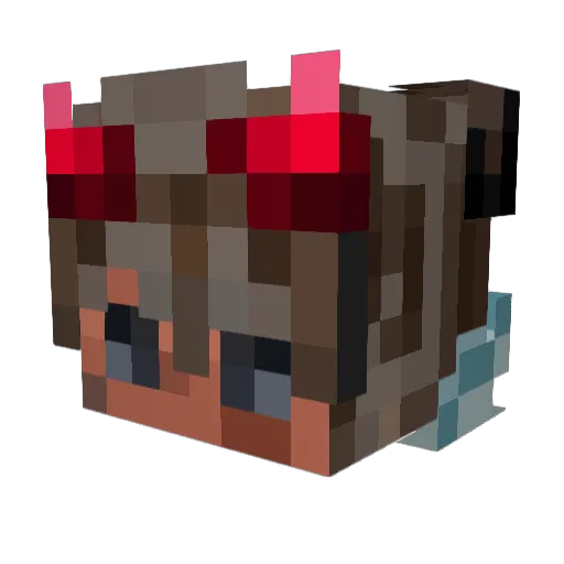 Alvinx7000 Minecraft avatar head, 3D render