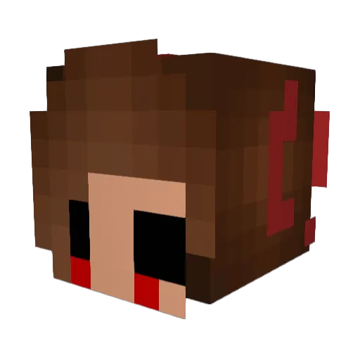 Alvizzz Minecraft avatar head, 3D render
