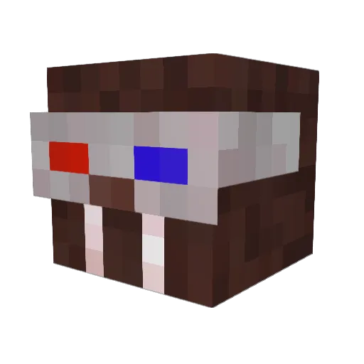 Alvoy1 Minecraft avatar head, 3D render