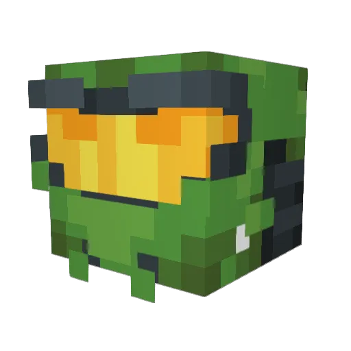 Alvy96 Minecraft avatar head, 3D render