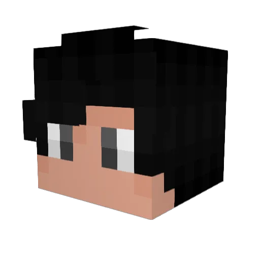 Alvzorin Minecraft avatar head, 3D render
