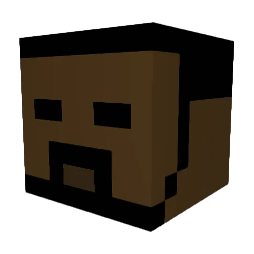Always4wrd Minecraft avatar head, 3D render