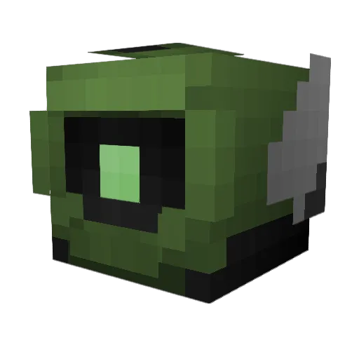 Always Minecraft avatar head, 3D render