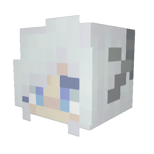 AlwaysAHorse Minecraft avatar head, 3D render