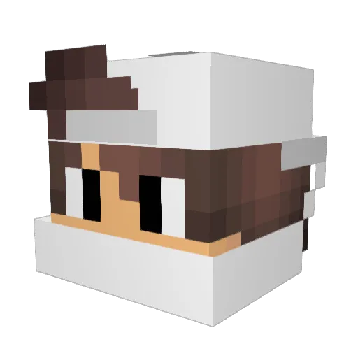 AlwaysBeSilent Minecraft avatar head, 3D render