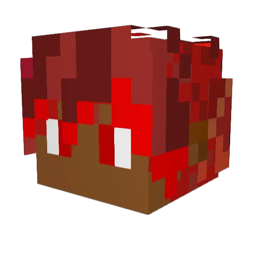 AlwaysOnTheGo Minecraft avatar head, 3D render