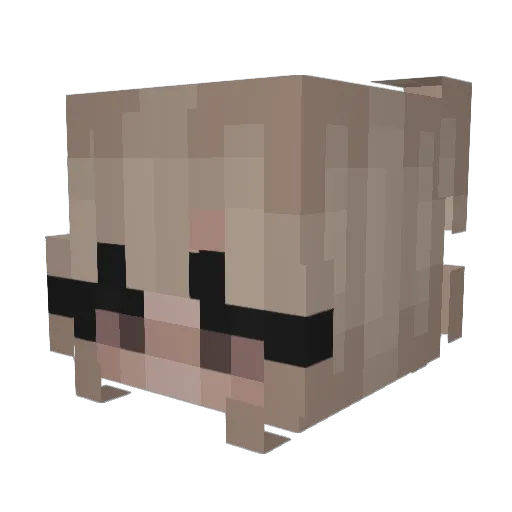 AlwaysQueen Minecraft avatar head, 3D render