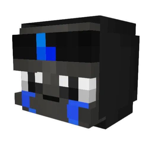 AlwaysRisk Minecraft avatar head, 3D render