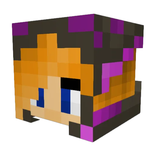 AlwaysSmilling Minecraft avatar head, 3D render