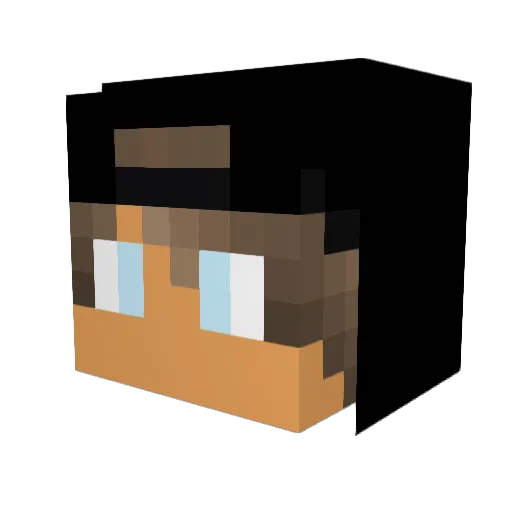 AlwaysTheKing Minecraft avatar head, 3D render