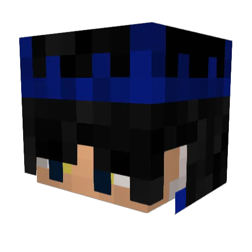 AlwaysUp Minecraft avatar head, 3D render