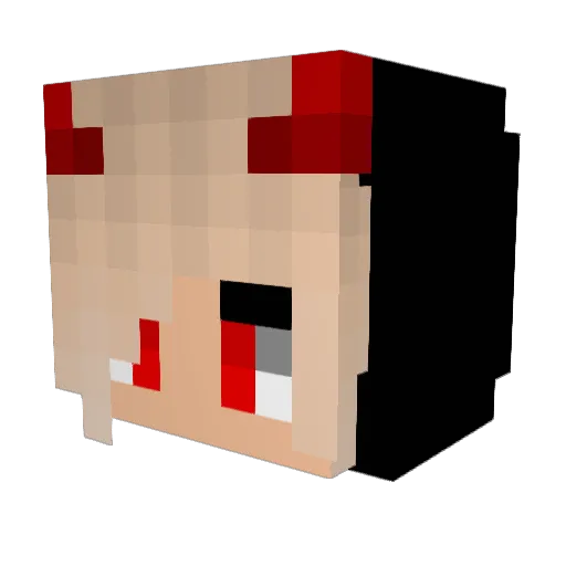 AlwaysUseTheRod Minecraft avatar head, 3D render