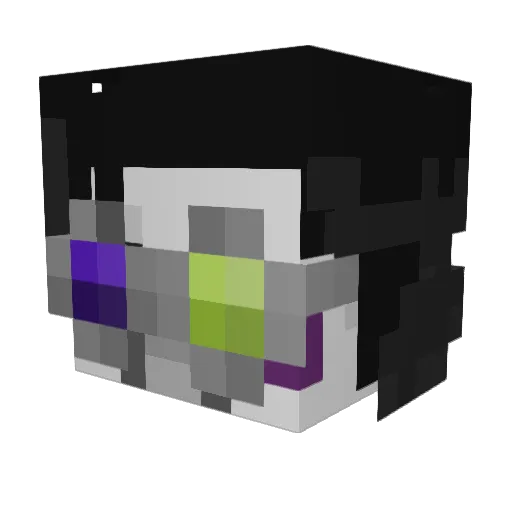 Always_Dash_ Minecraft avatar head, 3D render