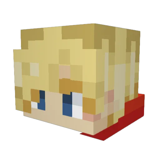 Alwaysleepi Minecraft avatar head, 3D render