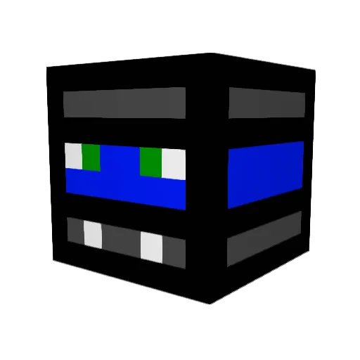 Alwecc Minecraft avatar head, 3D render