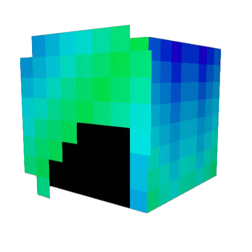 Alwinfj Minecraft avatar head, 3D render