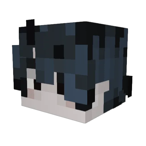 Alwk1 Minecraft avatar head, 3D render