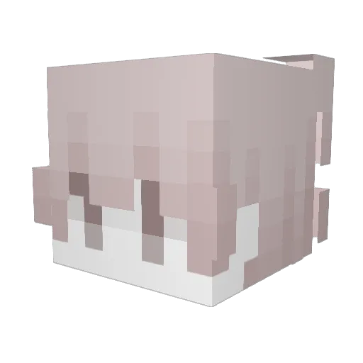 Alwrett Minecraft avatar head, 3D render