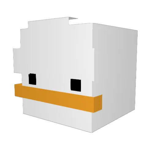 Alx1338 Minecraft avatar head, 3D render