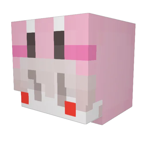 AlxDrzz Minecraft avatar head, 3D render