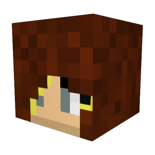 AlxSully Minecraft avatar head, 3D render
