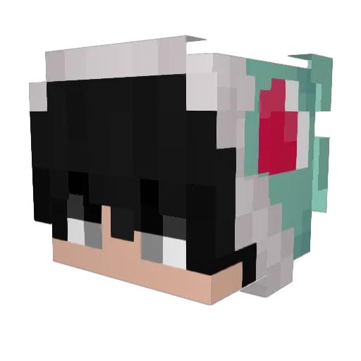 Alx_18n_ Minecraft avatar head, 3D render
