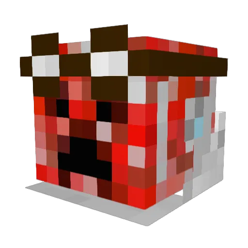 Alxander96 Minecraft avatar head, 3D render