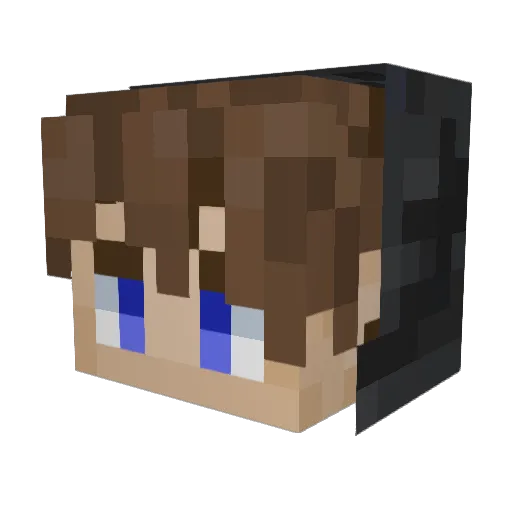 Alxg96 Minecraft avatar head, 3D render