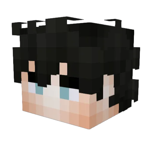Alxir Minecraft avatar head, 3D render