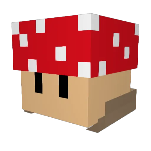 Alxpower Minecraft avatar head, 3D render