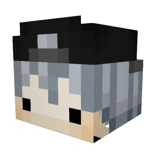 Alxssandro Minecraft avatar head, 3D render
