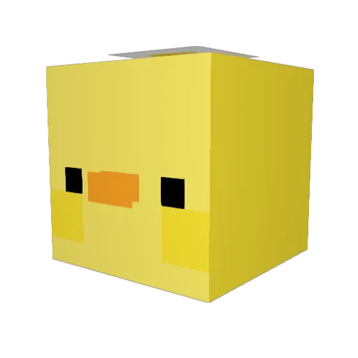Alxxa Minecraft avatar head, 3D render