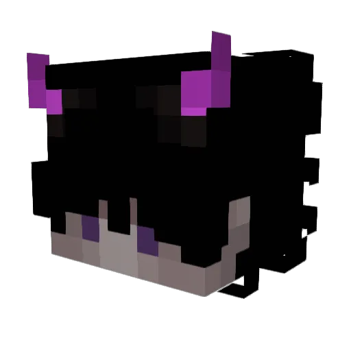 Alxxandrr Minecraft avatar head, 3D render