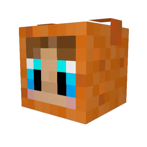 AlyKat93 Minecraft avatar head, 3D render
