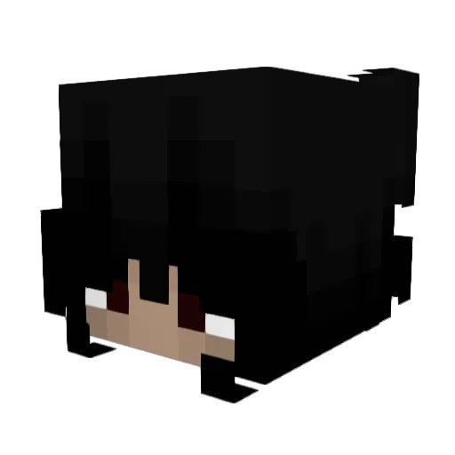 AlyaBridge Minecraft avatar head, 3D render
