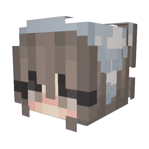 Alyce_br Minecraft avatar head, 3D render