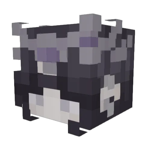 Alyeetison Minecraft avatar head, 3D render