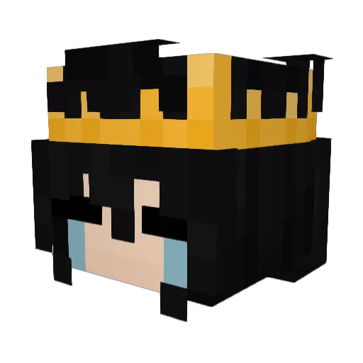 Alyht_ Minecraft avatar head, 3D render