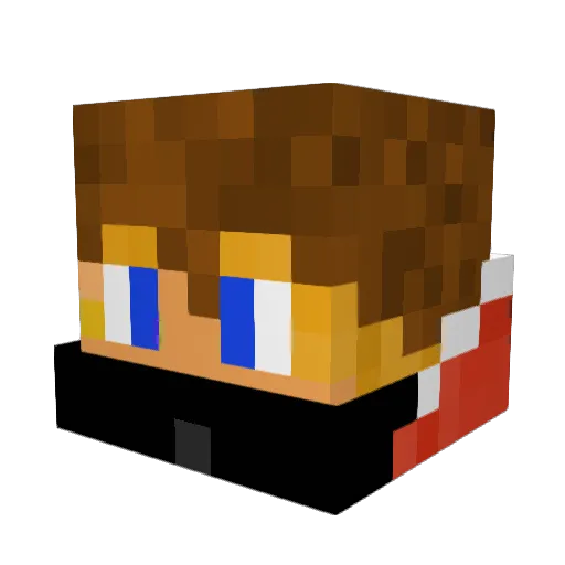 AlyonITA Minecraft avatar head, 3D render