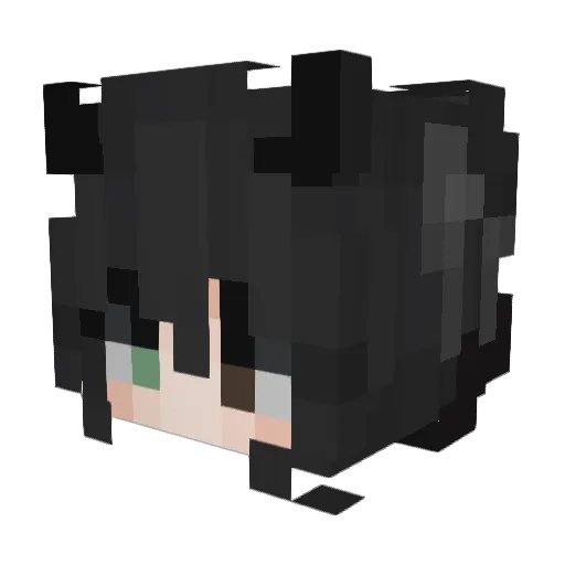 Alyonix Minecraft avatar head, 3D render