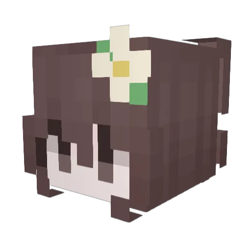 Alyowch Minecraft avatar head, 3D render
