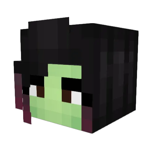 Alyria87 Minecraft avatar head, 3D render