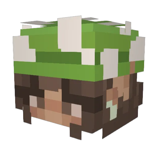 AlyseHartery Minecraft avatar head, 3D render